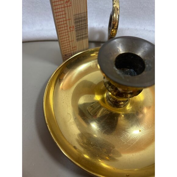 Vintage Brass Chamberstick Candle Holder - Picture 6 of 6
